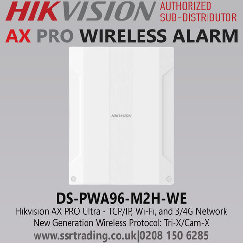 Hikvision AX PRO Ultra TCP/IP, Wi-Fi, and 3/4G Network - DS-PWA96-M2H-WE