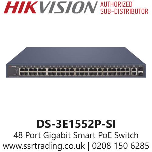 Hikvision 48 Port Gigabit Smart POE Switch DS-3E1552P-SI