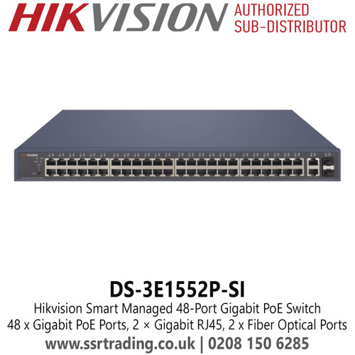 DS-3E1552P-SI Hikvision 48 Port Gigabit Smart POE Switch 