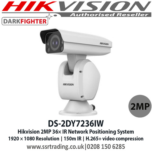 Hikvision DS-2DY7236IW 2MP 36× IR Network Positioning System, Support up to 150 m IR distance, Up to 1920 × 1080 resolution, 120 dB WDR, 3D DNR, HLC, BLC