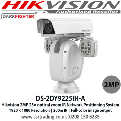Hikvision DS-2DY9225IH-A 2MP 25× optical zoom, 16× digital zoom IR Network Positioning System, Dual-sensor, 1/2.8" Progressive Scan CMOS, Full-color image output,  200 m IR distance, Auto wiper