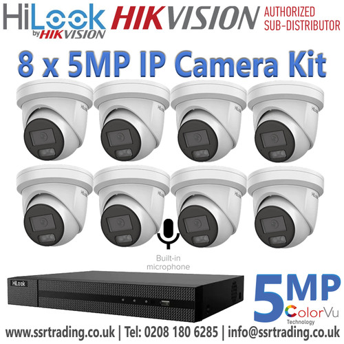 8Ch NVR Kit - DVR System Kit for Enhanced Security – Includes DVR, Cameras, and Accessories - Latest 5MP IP Camera Kit - HiLook 8 Channel NVR Kit - Hybrid 8Ch NVR Kit - Hikvision NVR System - Latest 8Ch Hilook NVR System Kit - HiLook 8Ch NVR Kit