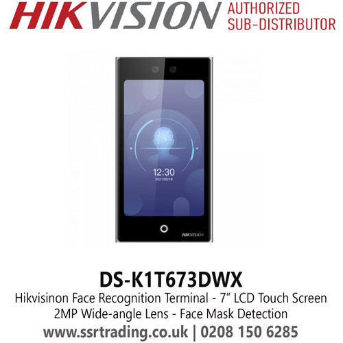Hikvision DS-K1T673DWX Face Recognition Terminal – 7" Touchscreen, Multi-Card Reader, Mask Detection