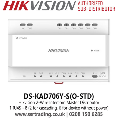 Hikvision DS-KAD706Y-S(O-STD) 2 Wire Intercom Master Distributor