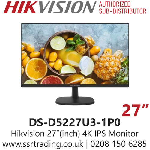 DS-D5227U3-1P0 Hikvision 27” (inch) 4K IPS Monitor - 3D Noise Reduction