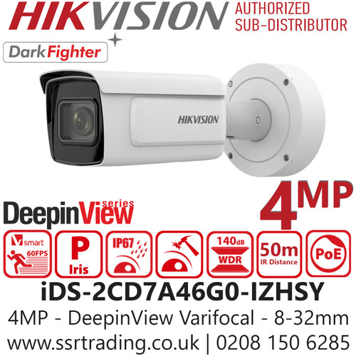 Hikvision iDS‑2CD7A46G0‑IZHSY AI Bullet Camera Long‑Range IR 100m, Motorised Lens