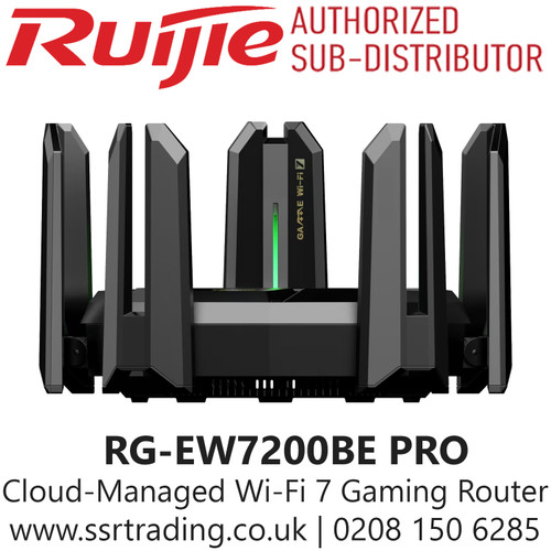 Ruijie Cloud Managed 7200 Mbps Wi-Fi 7 Gaming Router - RG-EW7200BE PRO 
