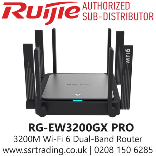 Ruijie 3200M Wi-Fi 6 Dual-Band Gigabit Router - RG-EW3200GX PRO