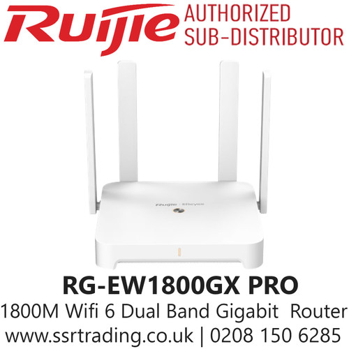 Ruijie 1800M Wifi 6 Dual-Band Gigabit Mesh Router - RG-EW1800GX PRO