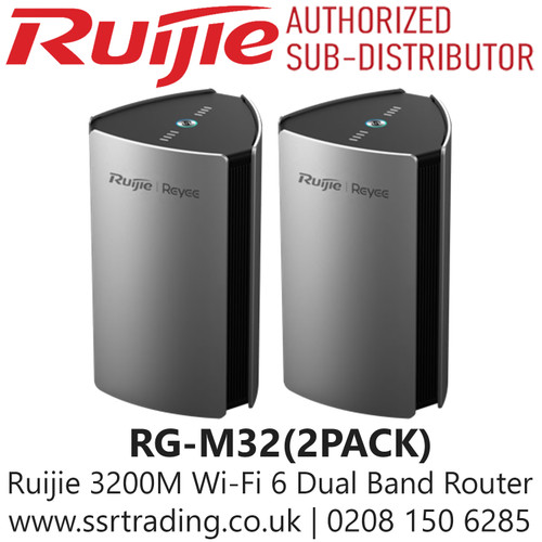 Ruijie RG-M32(2PACK) 3200M Wi-Fi 6 Dual-band Gigabit Mesh Router 