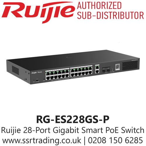 Ruijie 28 Port Gigabit Smart Cloud Managed PoE Switch - RG-ES228GS-P