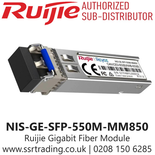 NIS-GE-SFP-550M-MM850 Ruijie Industrial SFP Transceiver Module, Multimode 850nm SFP Module – 550M Range