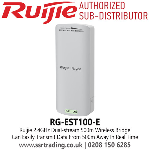 Ruijie RG-EST100-E 2.4GHz Dual-stream 500m Wireless Bridge, Elevator, Campus, Building, etc.