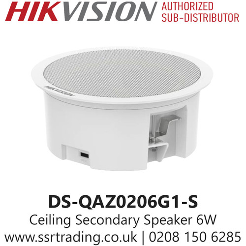 Hikvision DS-QAZ0206G1-S Ceiling Secondary Speaker 6W  