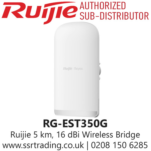 Ruijie RG-EST350G 5 km, 16 dBi Wireless Bridge, Street, Building, Campus, Farm, Factory, etc.