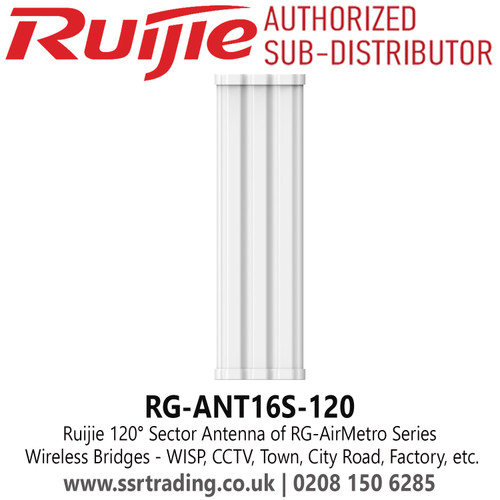 Ruijie 120° Sector Antenna of RG-AirMetro Series Wireless Bridges - RG-ANT16S-120