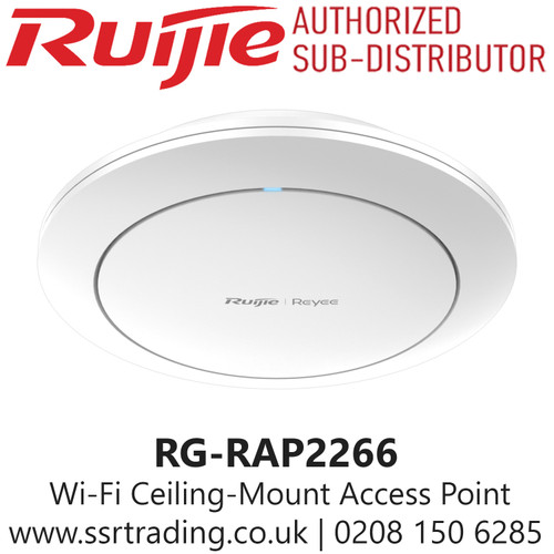 Ruijie Wi-Fi 6 AX3000 Indoor Ceiling-Mount Access Point - RG-RAP2266