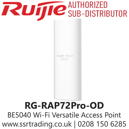 Ruijie RG-RAP72Pro-OD BE5040 Wi-Fi 7 Indoor/Outdoor Versatile Access Point , Open Dining Area, Corridor, Backyard, Pool & Spa/Jacuzzi