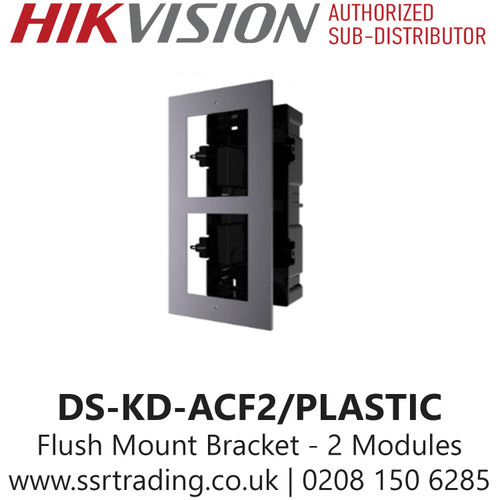 Hikvision DS-KD-ACF2/PLASTIC Flush Mount Bracket for Modular Door Station 