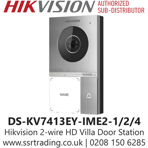 Hikvision 2-wire HD Villa Door Station - DS-KV7413EY-IME2-1/2/4
