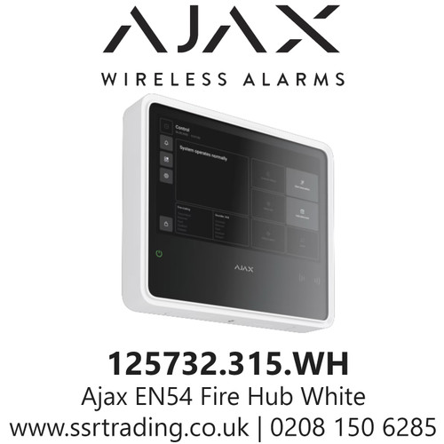 Ajax En54 Fire Hub - Wireless Control - 125732.315.Wh 