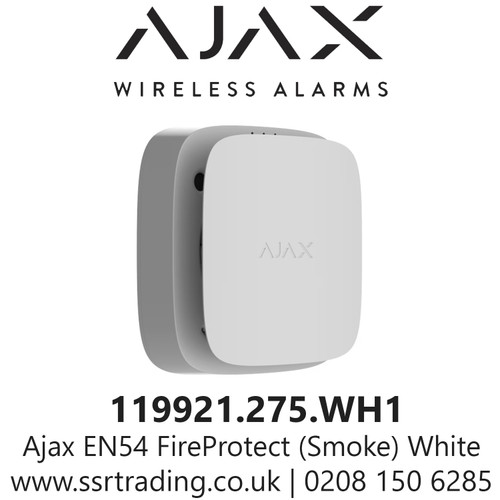 Ajax En54 Fireprotect (Smoke) Wireless Point Smoke Detector - 119921.275.Wh1