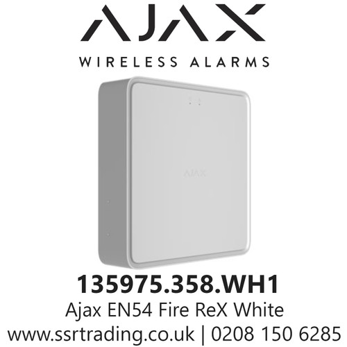 Ajax En54 Fire Rex White Wireless Radio Signal Range Extender - 135975.358.Wh1