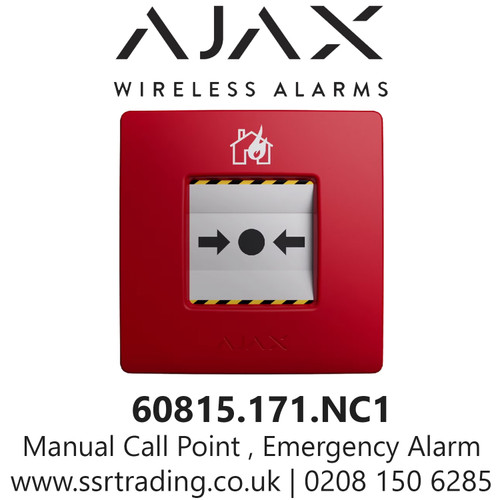 Ajax Manual Call Point Red, Emergency Alarm - 60815.171.NC1