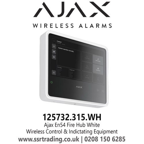 Ajax 125732.315.Wh  En54 Fire Hub - Wireless Control & Indictating Equipment 