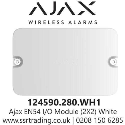 Ajax 124590.280.Wh1 En54 I/O Module (2X2) White Wireless Adrfessable Module With 2 Inputs & Outputs