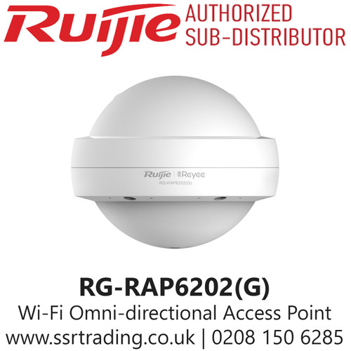 Ruijie Wi-Fi 5 AC1300 Outdoor Omni-directional Access Point - RG-RAP6202(G)