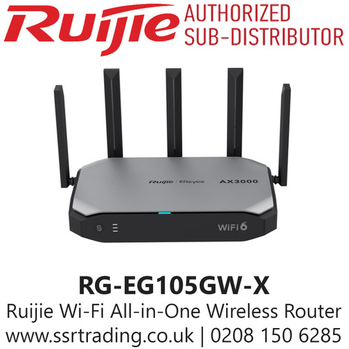 Ruijie Wi-Fi 6 AX3000 All-in-One Wireless Router - RG-EG105GW-X