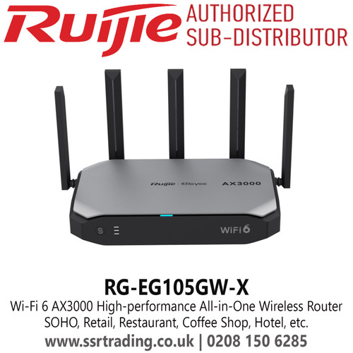 RG-EG105GW-X Ruijie  Wi-Fi 6 AX3000 High-performance All-in-One Wireless Router