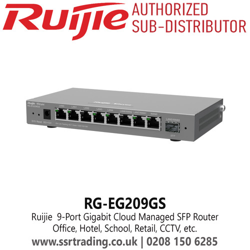 RG-EG209GS Ruijie 9 Port Gigabit Cloud Managed SFP Router