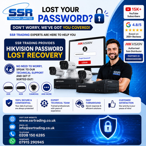 NVR DVRs Password Without Factory Reset - Lost DVR password - Hikvision DVR Password - Forgot security system password - Technical support for DVR/NVR password recovery 