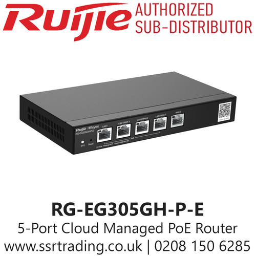 Ruijie RG-EG305GH-P-E 5 Port High-Performance Cloud Managed PoE Office Router 