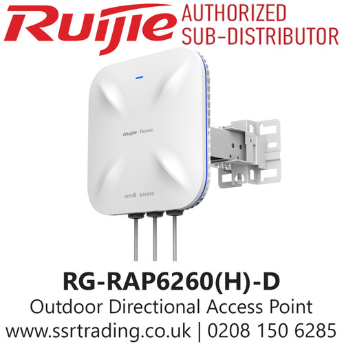 Ruijie AX6000 High-density Outdoor Directional Access Point, Suitable For Pool, Parking, Beach, Warehouse, Traffic Station, Plaza, Playground, Stadium, Park, etc. - RG-RAP6260(H)-D