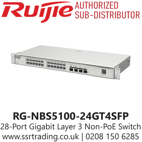 Ruijie 28-Port Gigabit Layer 3 Non-PoE Switch - RG-NBS5100-24GT4SFP