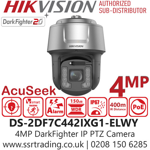 Hikvision DS-2DF7C442IXG1-ELWY 4MP 42X DarkFighter IR IP Network PTZ Speed Dome Camera