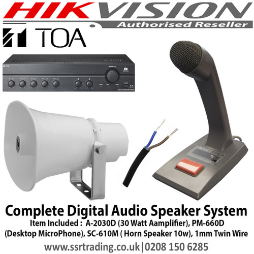 TOA PM-660D Desktop microphone Designed for paging calls and