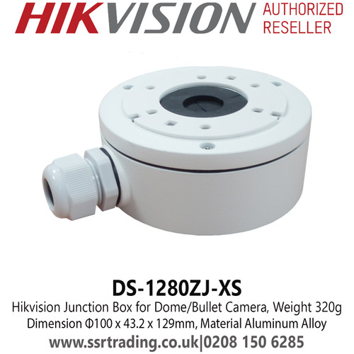 Hikvision DS-1280ZJ-XS Junction box for Mini Eyeball and Bullet Cameras 