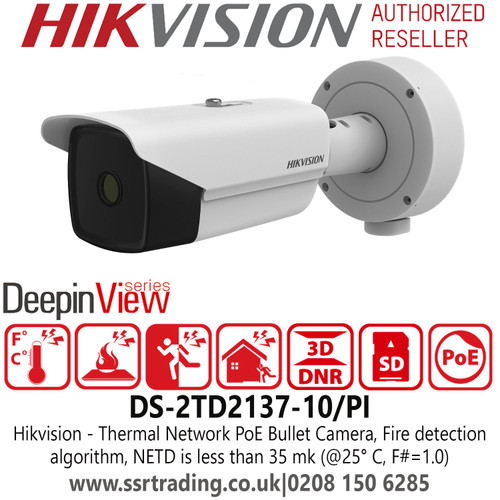 Hikvision DS-2TD2137-10/PI Thermal Network Bullet Camera - Reliable temperature-anomaly alarm 