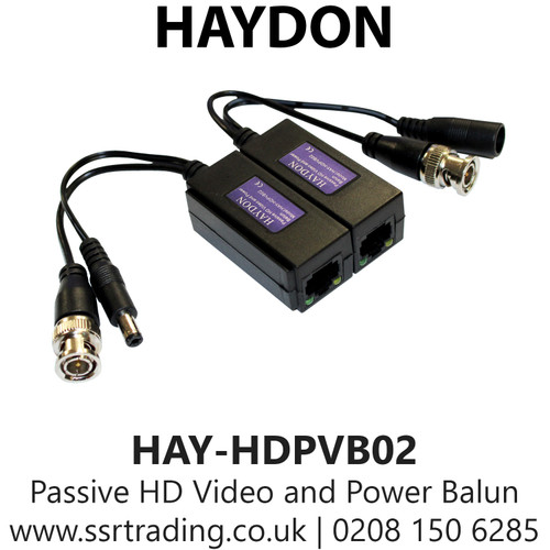 HAYDON Passive HD Video and Power Balun HAY-HDPVB02