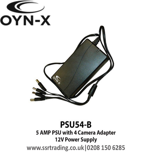 OYN-X 5 AMP 12V Power Supply PSU with 4way Splitter Built-in