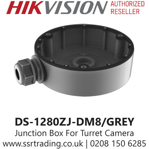 Hikvision Flush Junction Box  IP Turret Cameras in Grey DS-1280ZJ-DM8/GREY