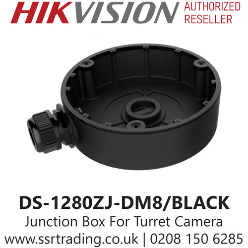 Hikvision Flush Junction Box  IP Turret Cameras in Black DS-1280ZJ-DM8/BLACK