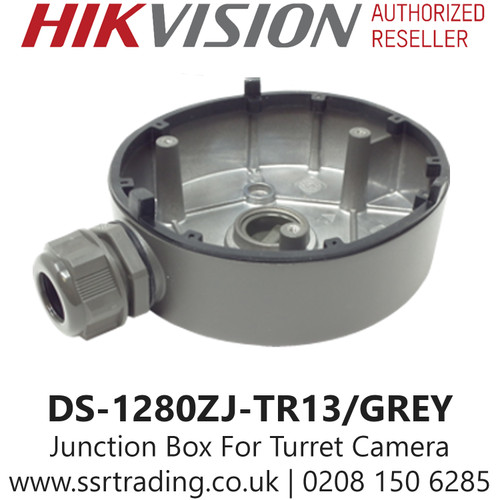 Hikvision Flush Junction Box Turret Cameras in Grey - DS-1280ZJ-TR13/GREY