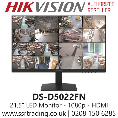 Hikvision 21.5" Borderless LED Monitor 1080p - DS-D5022FN