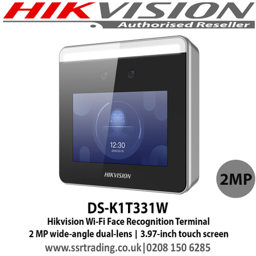 Hikvision 2MP Wi-Fi Face Recognition Terminal - DS-K1T331W