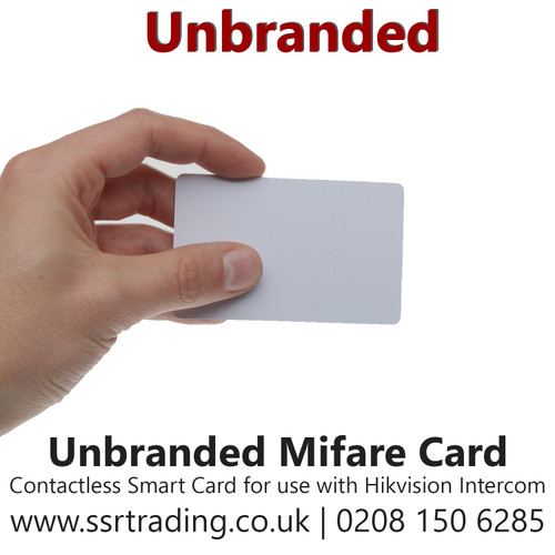 Unbranded Mifare Contactless Smart Card for use with Hikvision Intercom